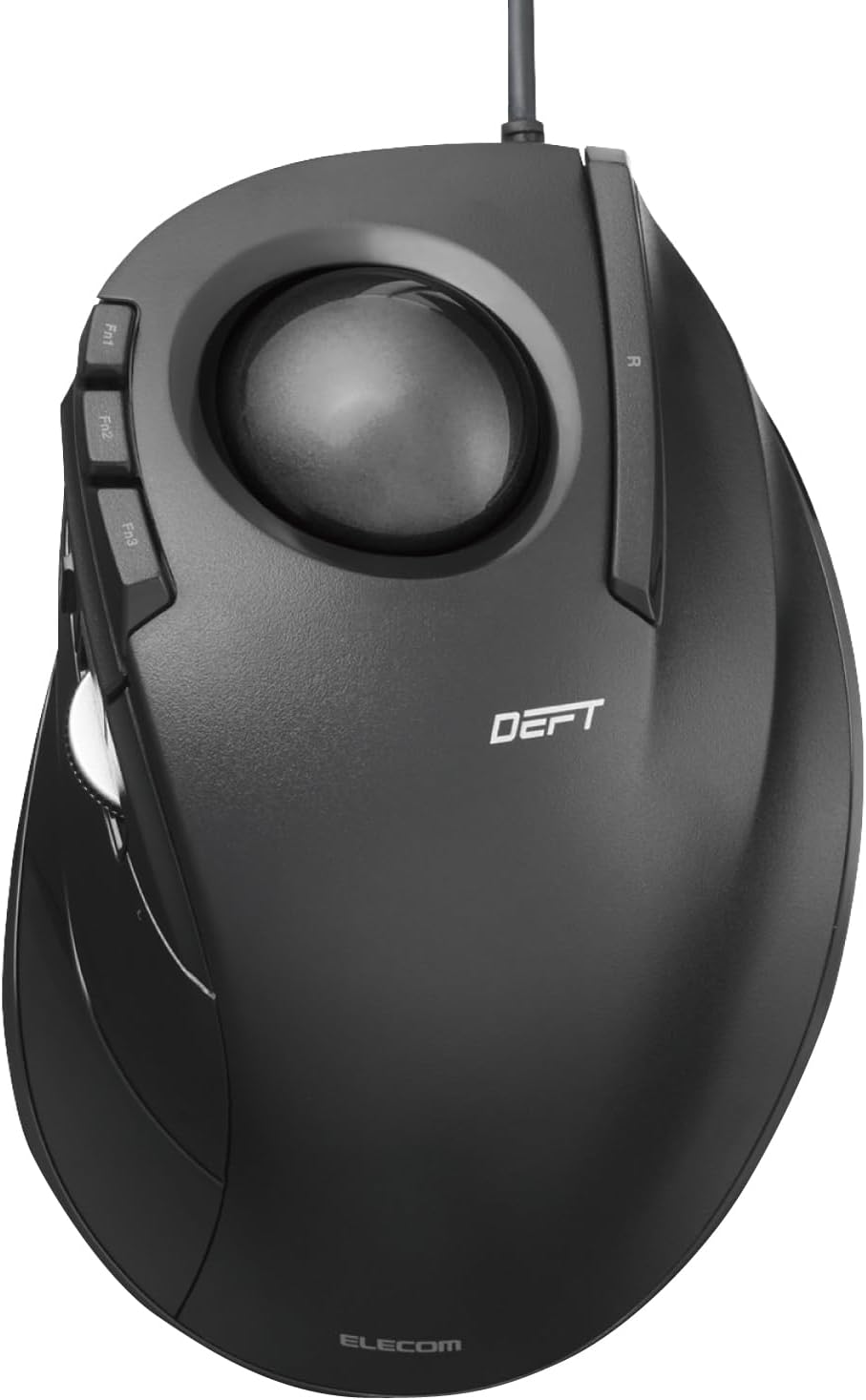 ELECOM Ratón DEFT Trackball, con cable, control de dedos, función d...
