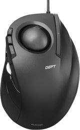ELECOM Ratón DEFT Trackball, con cable, control de dedos, función d...