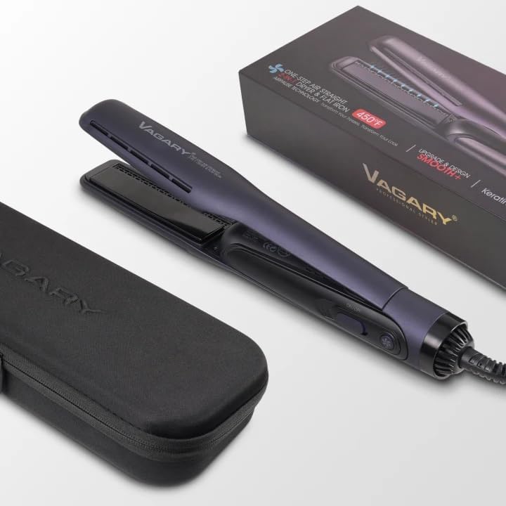 VAGARY Plancha de cabello - Plancha de aire profesional, secado rec...
