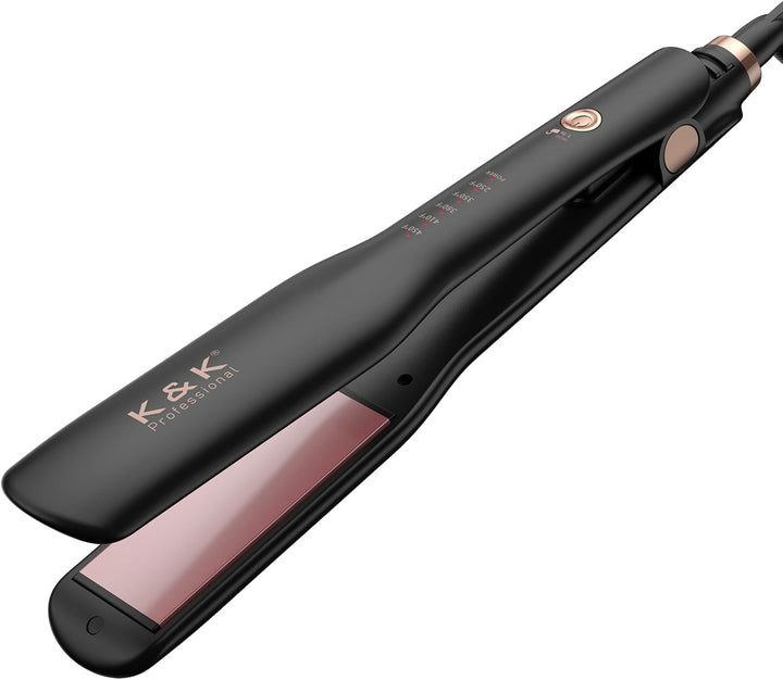 K&amp;K Rizador de pelo de 1.5 pulgadas con clip, rizador de pelo d...