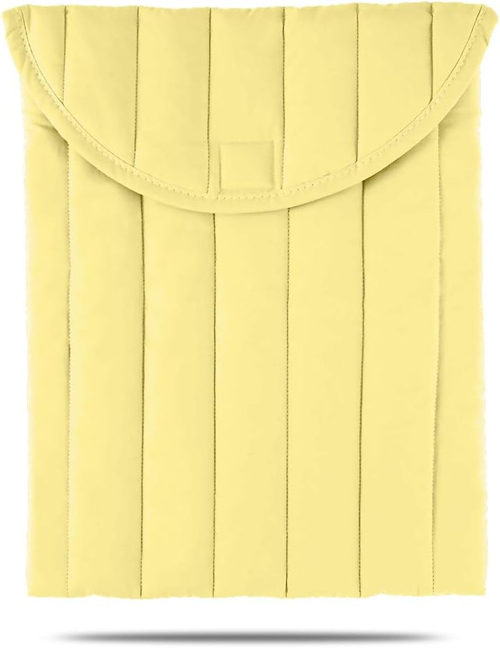 Funda acolchada para laptop de 13 a 14 pulgadas, color amarillo, fu...