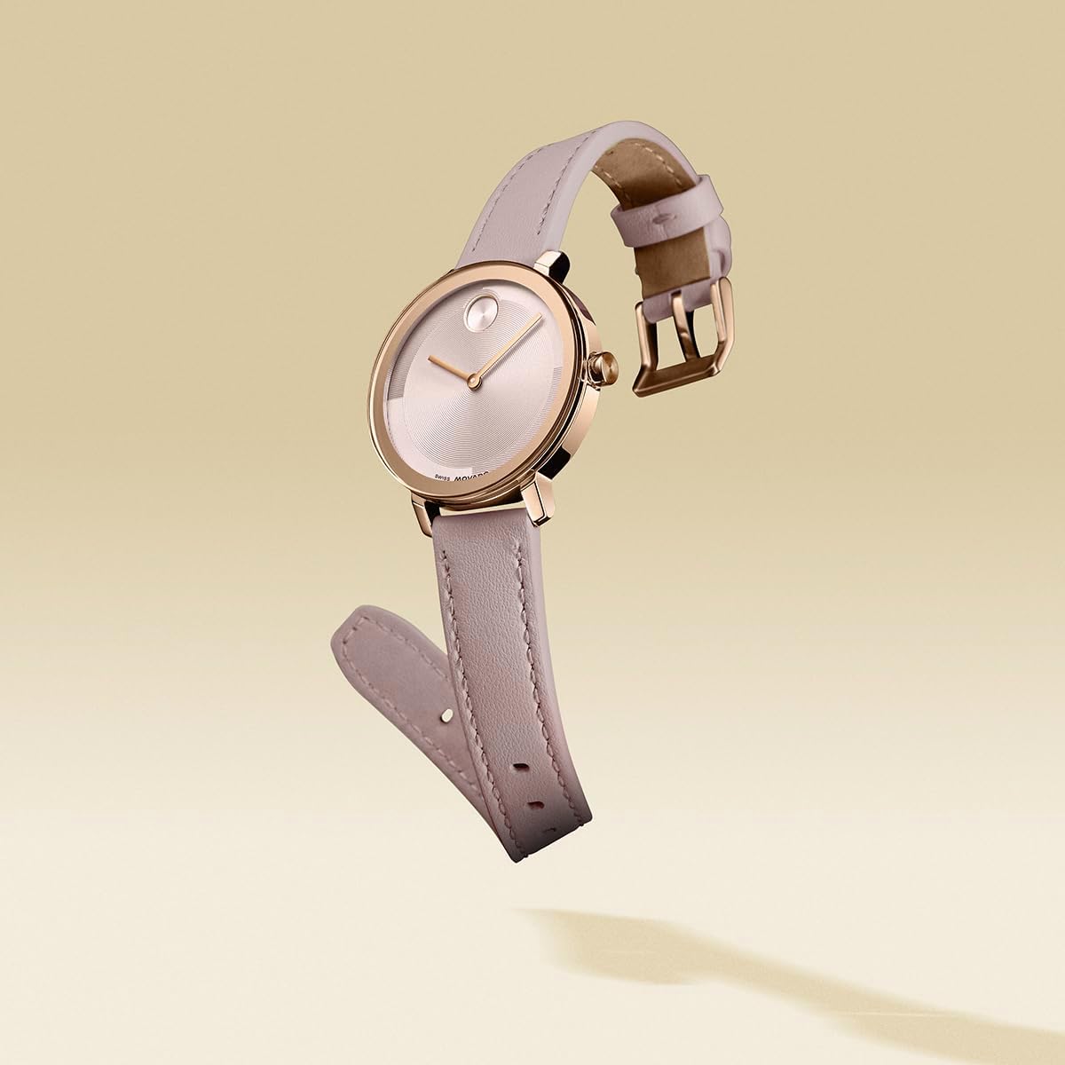 Movado Reloj Bold Evolution 2.0 para mujer, movimiento de cuarzo suizo, correa de cuero, resistencia al agua de 3 ATM, reloj de moda de lujo para ella, 1.339 in