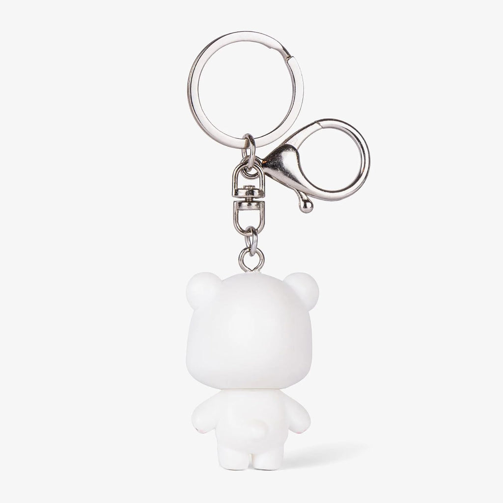 Llavero de figura 3D Milk Mocha – Lindo llavero de vinilo para bolsos, bolsos, bolsas y mochilas, llavero de metal