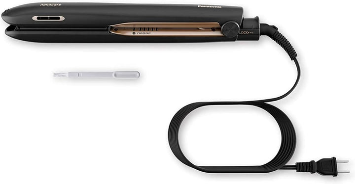 Panasonic Nanoe EH-HS99-K - Plancha plana para cabello sano y brill...