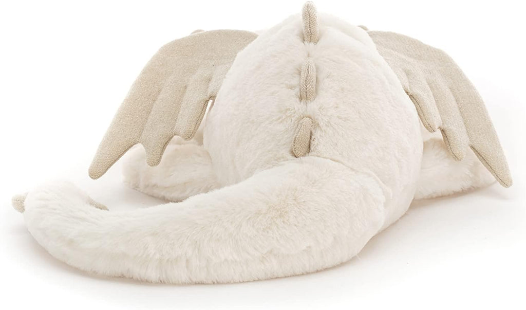 Jellycat Peluche de dragón de nieve, grande de 19.5 pulgadas, juguete de peluche mítico, regalo clásico para niños