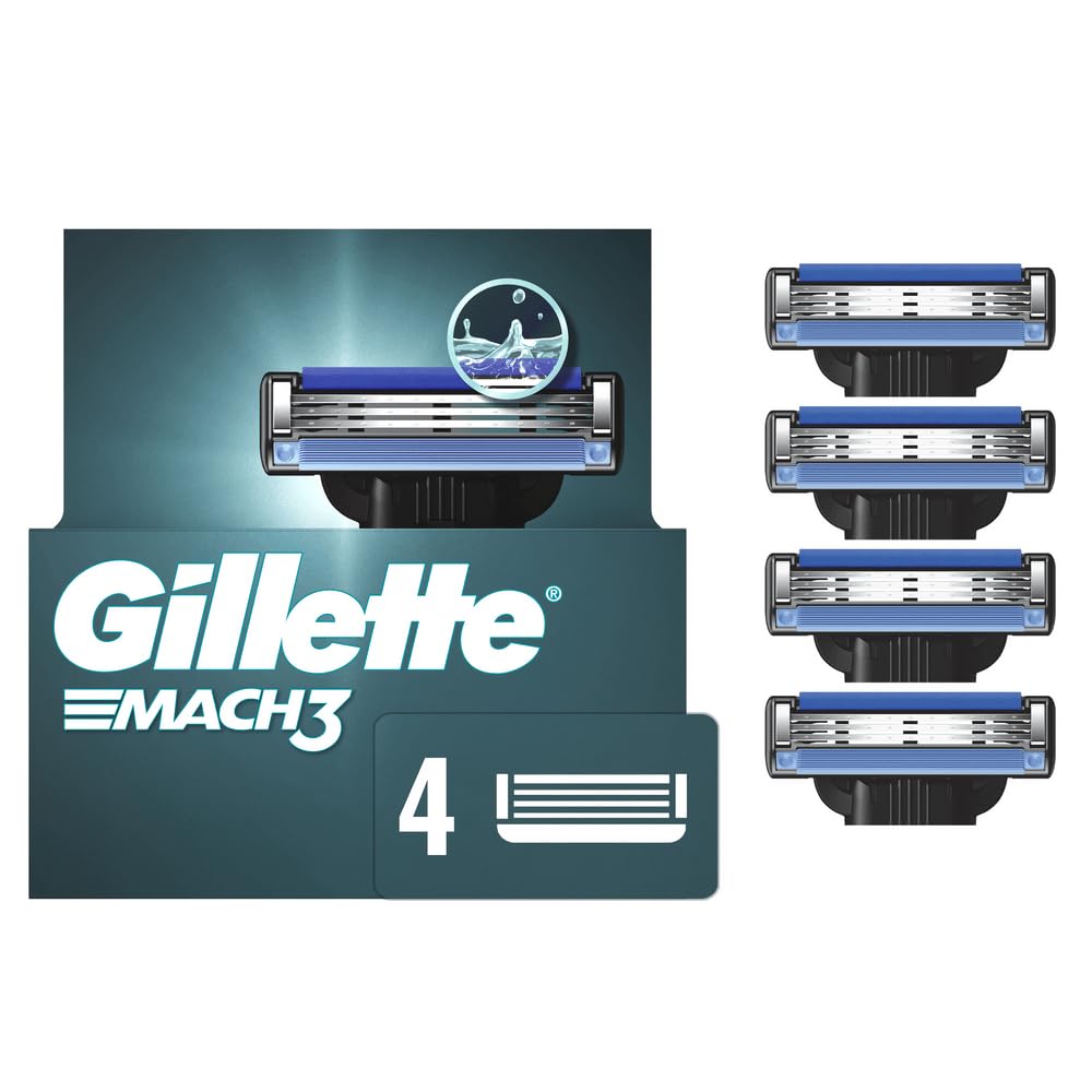 Gillette Mach3 - Recambios de maquinilla de afeitar para hombres, 4...