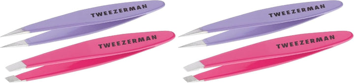 Tweezerman Mini pinzas inclinadas y punta \u2013 Juego de pinzas pa...