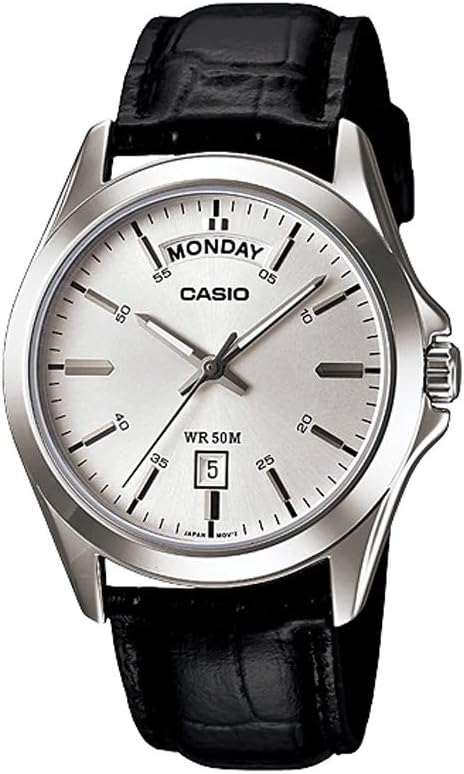 Casio Reloj clásico plateado MTP1370L-7A
