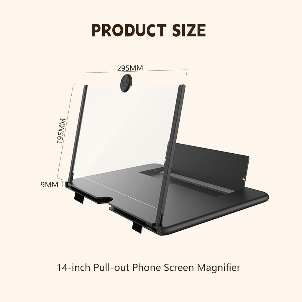 Lupa de pantalla de 14 "para teléfono celular amplificador 3D para