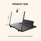 Lupa de pantalla de 14 "para teléfono celular amplificador 3D para