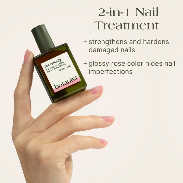 Botanist The Remedy | Esmalte fortalecedor para uñas | Repara y end...