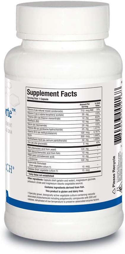 BIOTICS RESEARCH Nuclezyme-Forte - Complejo B de ARN\/ADN, fuente s...