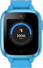 XPLORA Kidzi - Teléfono Reloj para Niños (4G) - Llamadas, Mensajes, Modo Escolar para Niños, Función SOS, Ubicación GPS, Cámara y Podómetro – (Requiere Suscripción) (Kidzi en la Red de AT&T, Azul)