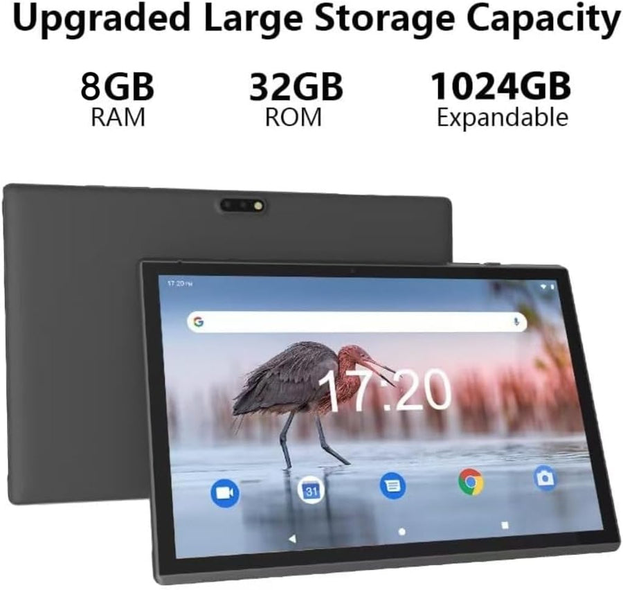 Tableta de 10 pulgadas Android 15 Tablets con estuche Stylus 8GB RA...
