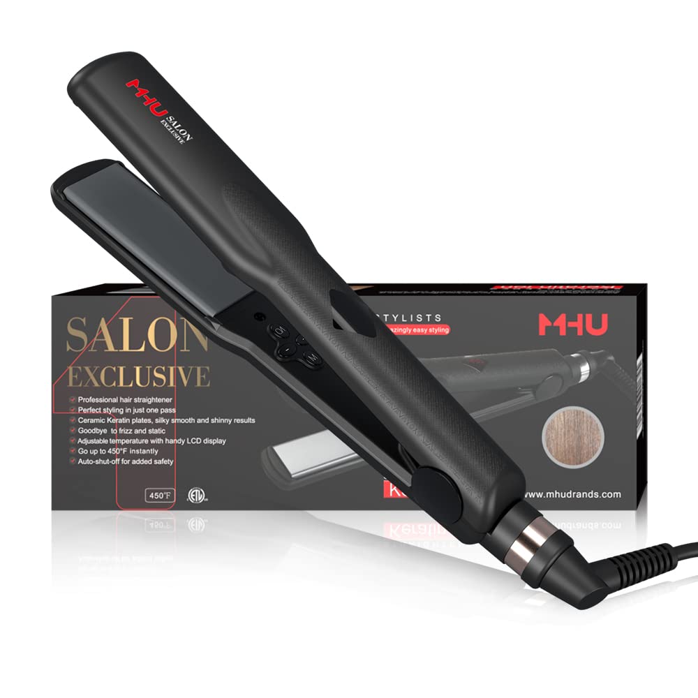 Plancha de pelo profesional 2 en 1, rizador de doble voltaje con pl...