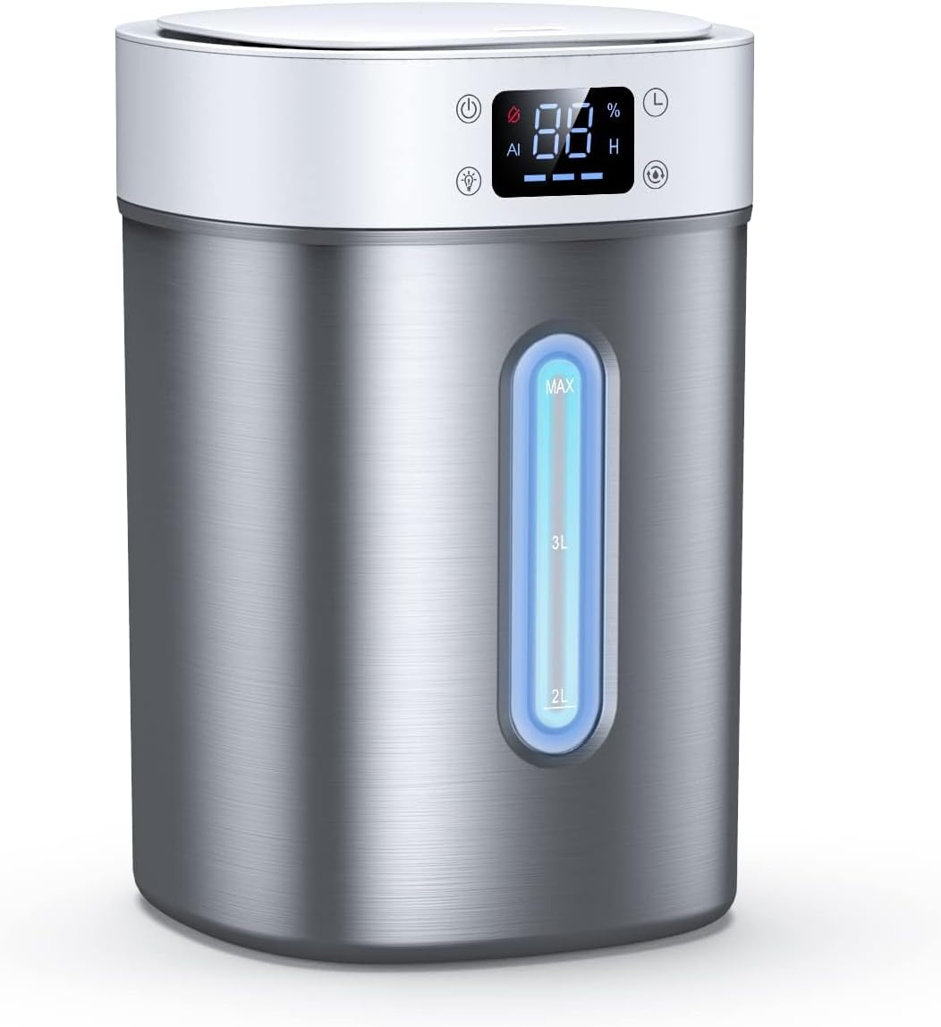 Humidificadores de acero inoxidable para dormitorio, habitación grande