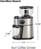 Hamilton Beach Molinillo de café eléctrico con tolva grande de 16 oz