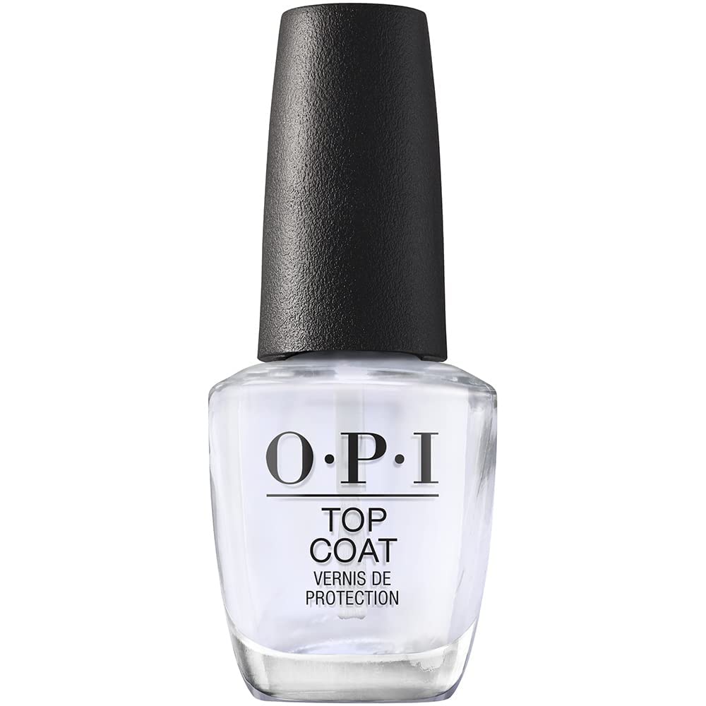 OPI Esmalte de uñas superior y capa base, brillo protector de alto...