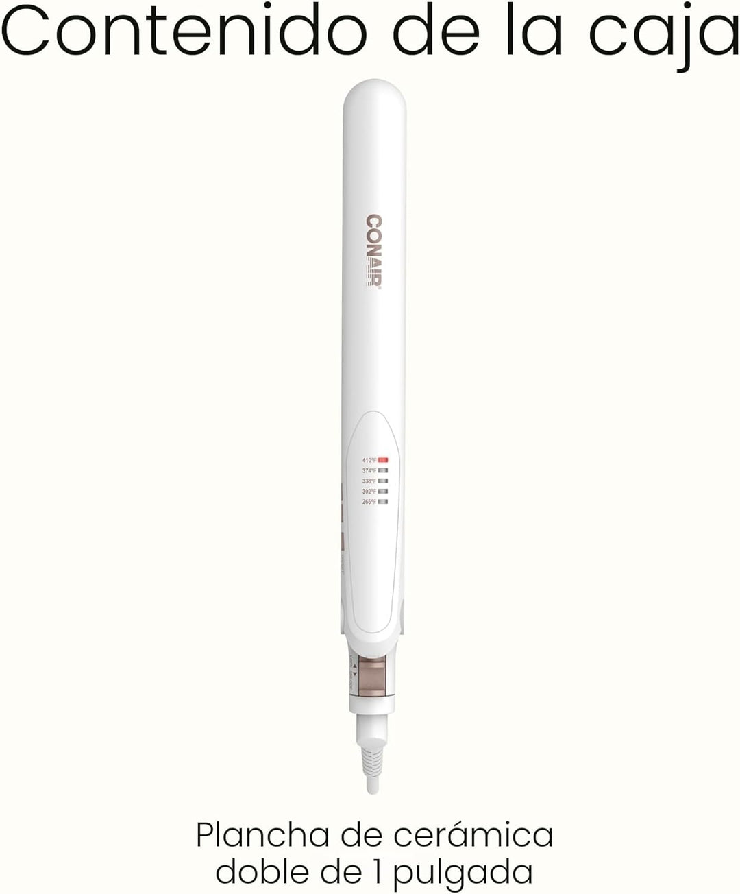 Conair - Plancha de cerámica doble de 1 pulgada, alisador de pelo c...
