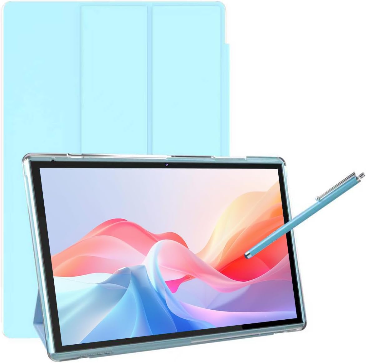 Tablet de 10 pulgadas con estuche protector y lápiz táctil, tableta...