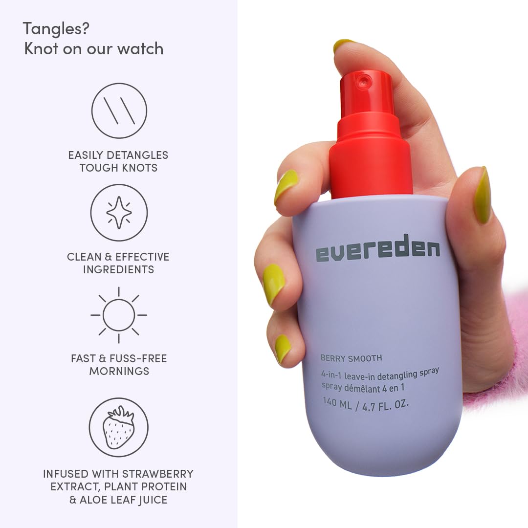 Evereden Juego de desenredante y mini spray para niños: juego de sp...