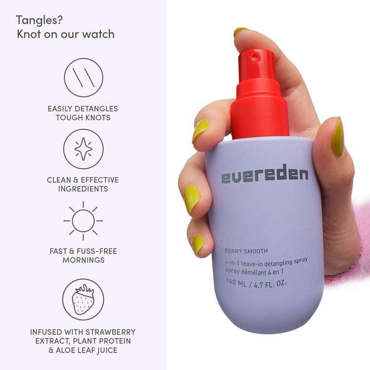 Evereden Juego de desenredante y mini spray para niños: juego de sp...