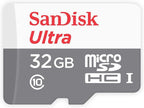 Tarjeta de memoria SanDisk Ultra 32GB UHS-I/Clase 10 Micro SDHC con adaptador SDSDQUAN-032G-G4A