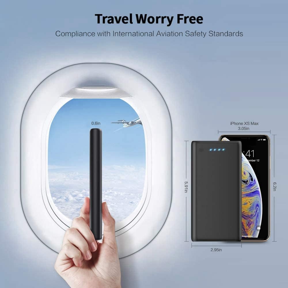 Cargador portátil de 26800 mAh, batería externa para teléfono celul...