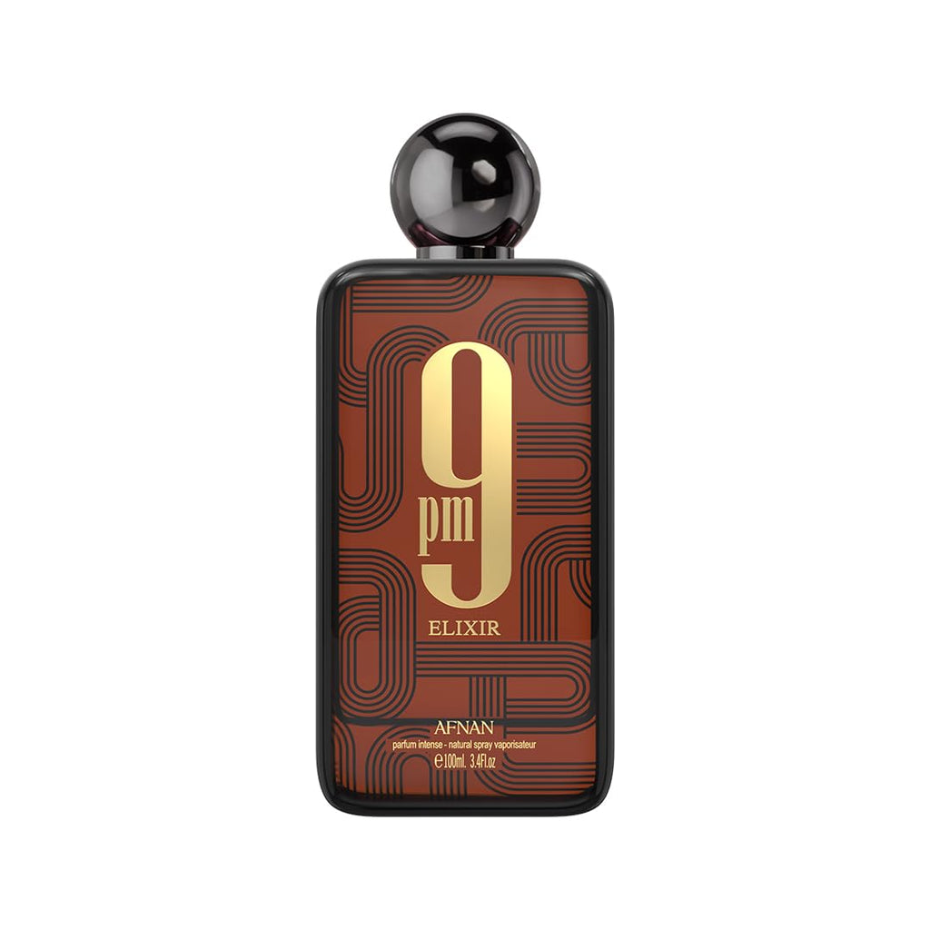 Afnan 9 PM Elixir Unisex Extrait de Parfum, 3.4 onzas líquidas