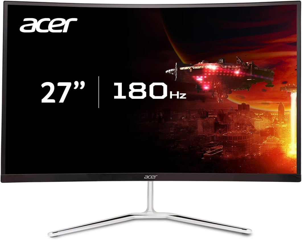 Monitor para juegos Acer Nitro 27 pulgadas QHD 2560x1440 Curvo 180H...