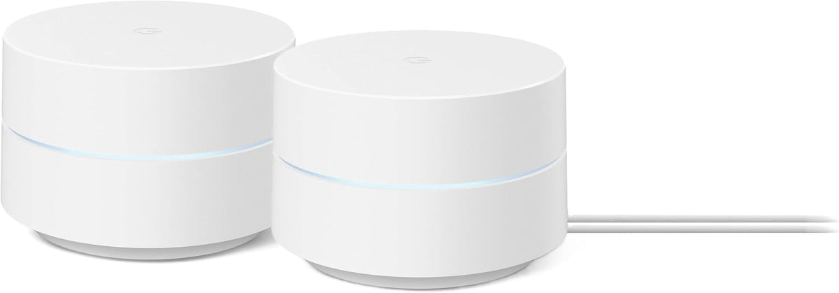 Google WiFi AC1200 - Sistema WiFi de malla - Enrutador WiFi - Cobertura de 3000 pies cuadrados - Paquete de 2