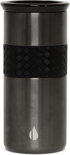 Elemental Artisan - Vaso aislado de triple pared, taza de viaje para café, reutilizable, de acero inoxidable, con tapa de cerámica, tazas térmicas de café para bebidas calientes (6 horas) y frías (18
