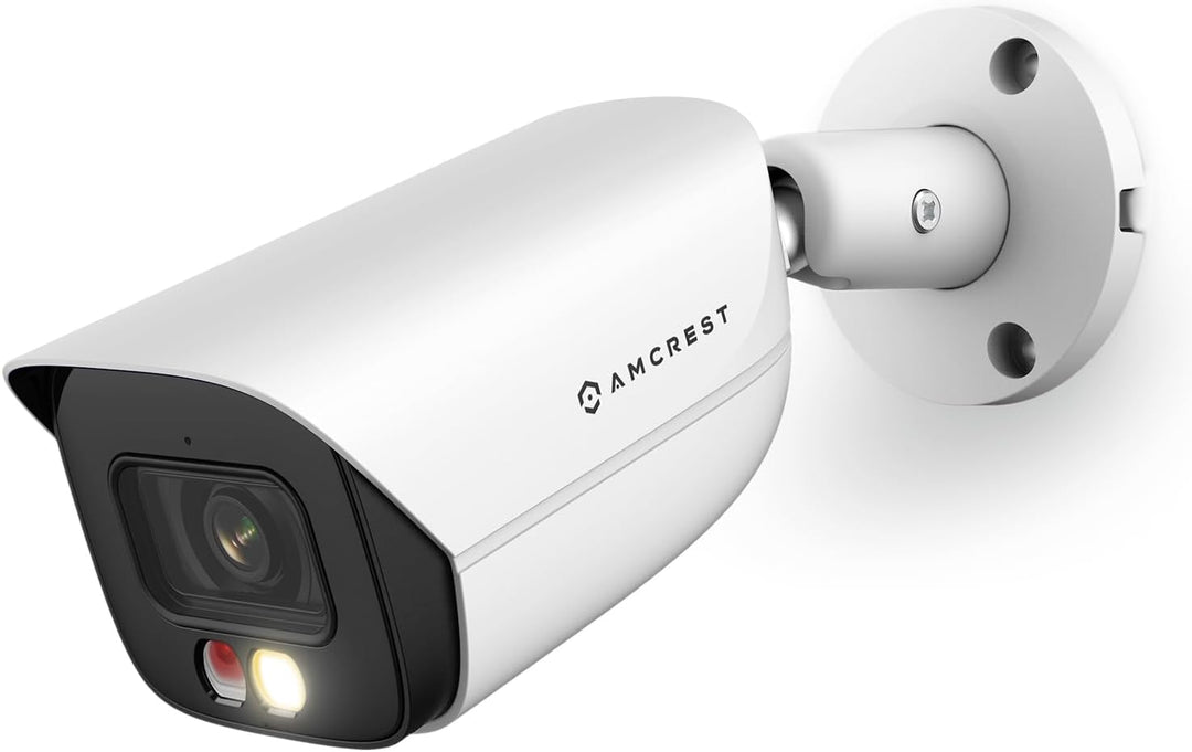 Amcrest Cámara IP PoE AI de 5MP con visión nocturna a color de 49 p...
