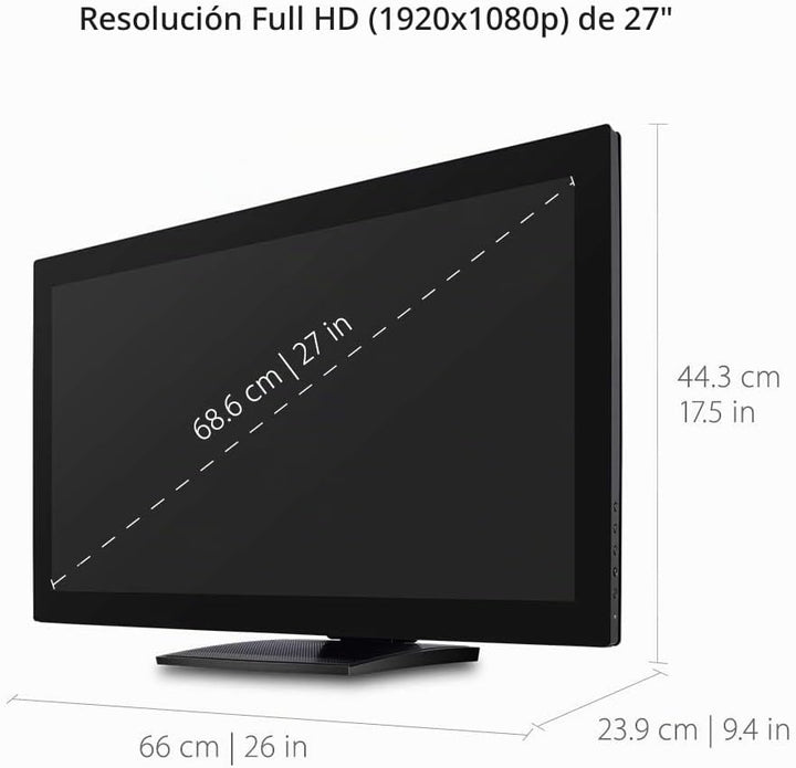 ViewSonic TD2760 Monitor de pantalla táctil de 27 pulgadas 1080p, m...