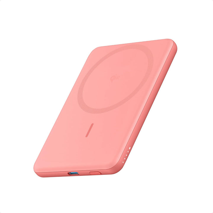 Anker MagGo Power Bank, Paquete de Batería Magnética Ultradelgada d...