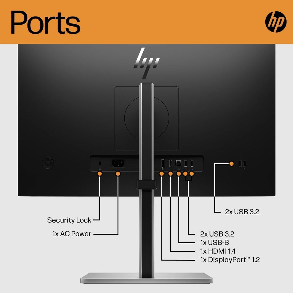 HP Monitor LCD Full HD E24 G5 de 24 pulgadas - 16:9 - Negro - 23.8&...