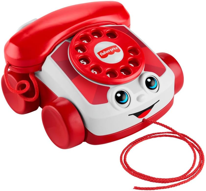 Fisher-Price Teléfono de charla roja para bebé edición del