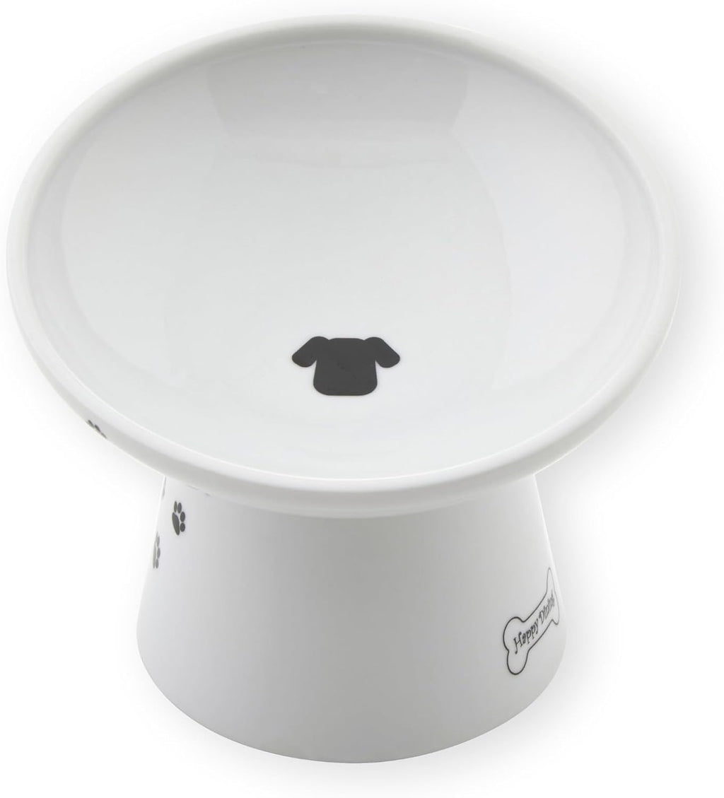 Necoichi - Cuenco elevado para comida para perros, inclinado 15° (perro, inclinado extraancho)