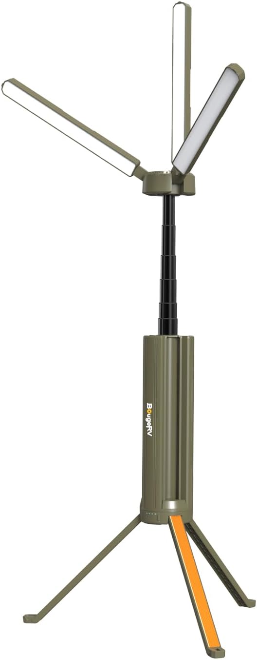 Lámpara BougeRV Luz telescópica CL04, linterna de campamento 15600mAh recargable