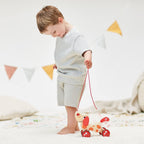 Hape Walk-A-Long Puppy Juguete de Arrastre de Madera