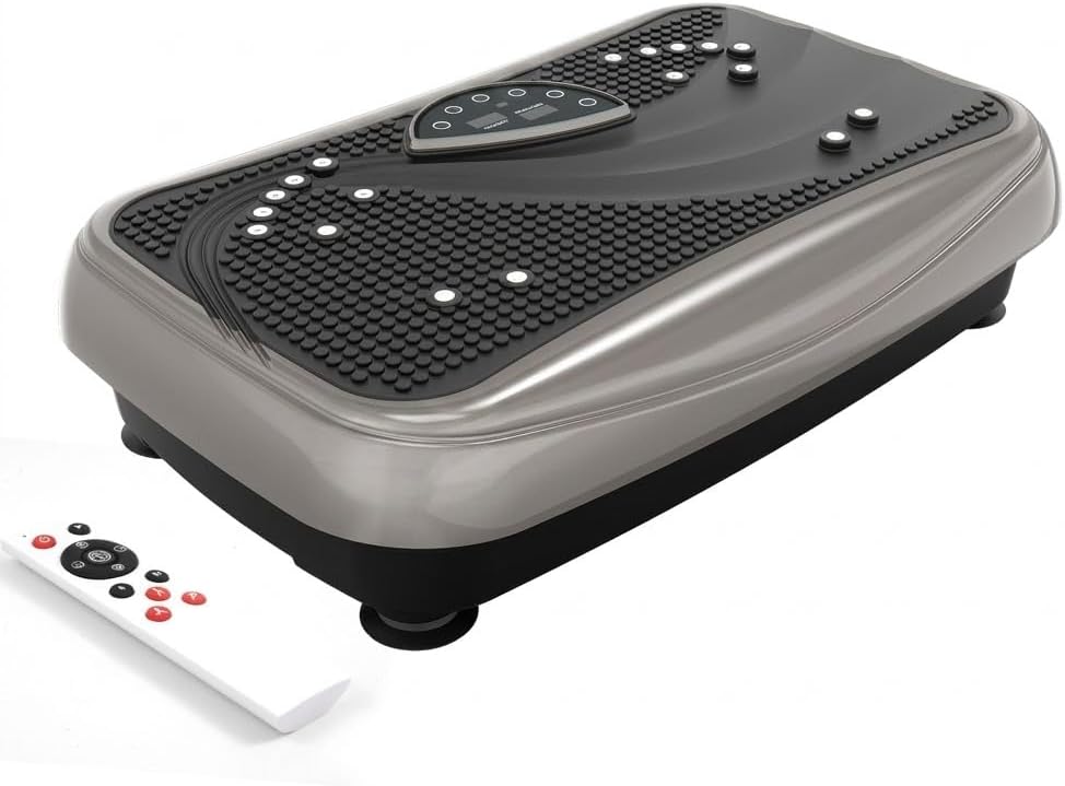 Máquina de Ejercicio con Tabla Vibratoria Curvada, 999 Velocidades para Pérdida de Peso, 330 lb