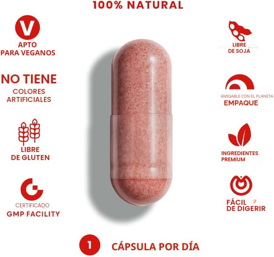FeelGood Superfoods Cápsulas de apoyo inmunológico de 1000 mg hecha...