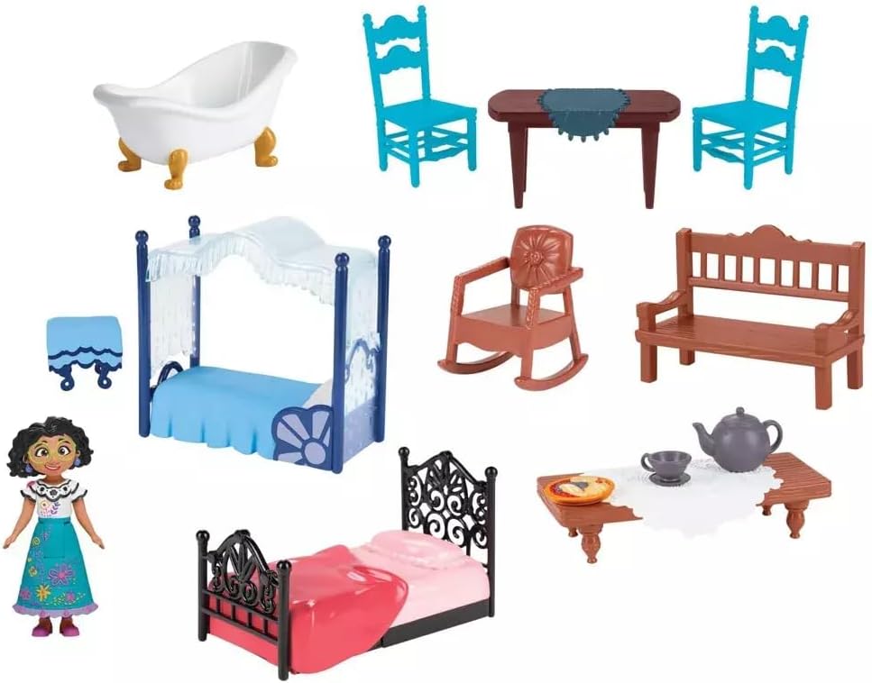 Disney Encanto - Set de juego de la casa mágica Madrigal con muñeca Mirabel y 14 accesorios - ¡Incluye luces, sonidos y música!