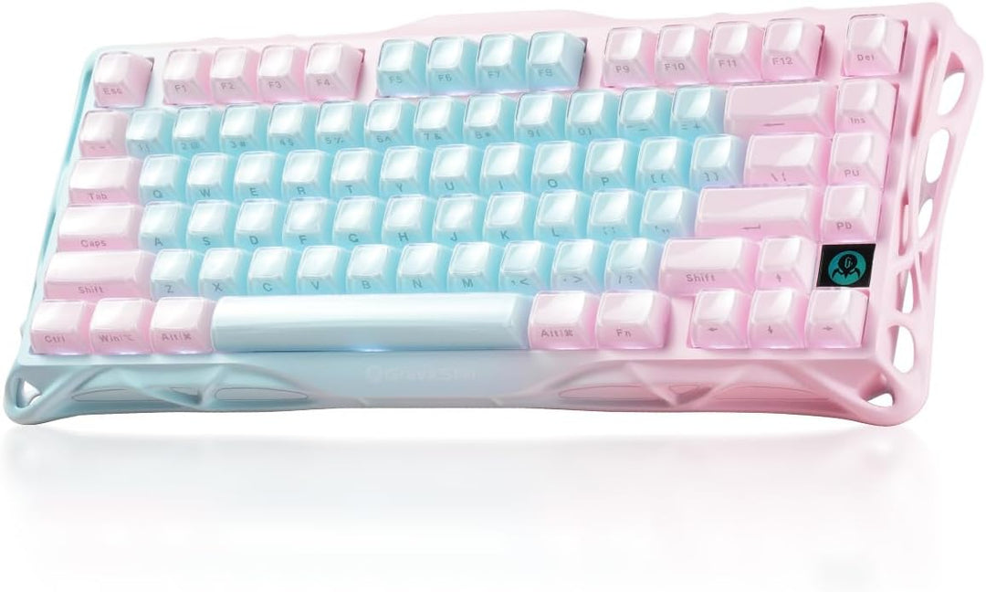 GravaStar Mercury K1 Lite - Teclado para juegos 75%, teclado inalám...