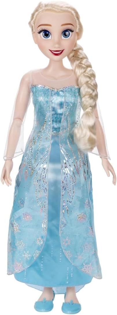 JAKKS Pacific Frozen Playdate Elsa - Muñeca de 32 pulgadas de alto
