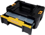 DEWALT Organizador de herramientas, TSTAK III, cajón profundo único, cierres resistentes, compartimentos removibles para herramientas pequeñas y accesorios (DWST17803)