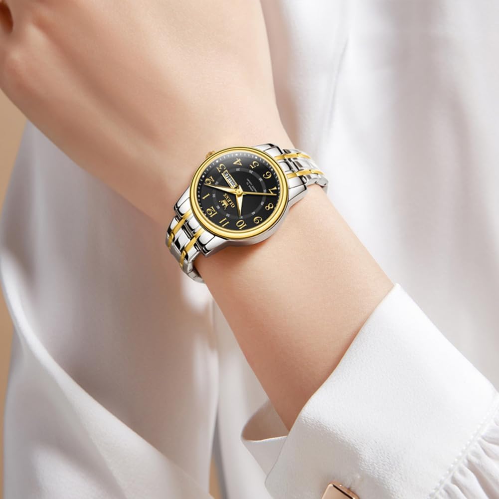 OLEVS Relojes para mujer Vestido 30M Banda larga impermeable para muñecas