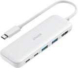 Anker Hub USB C, divisor USBC a HDMI 5 en 1 con pantalla 4K, 1 puer...
