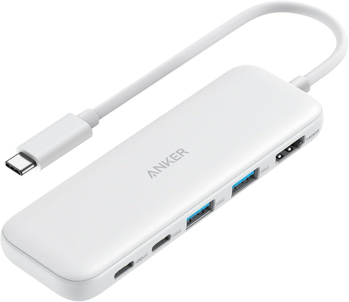 Anker Hub USB C, divisor USBC a HDMI 5 en 1 con pantalla 4K, 1 puer...