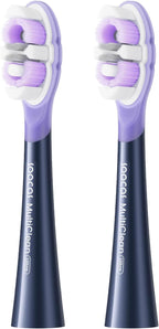 Soocas Multiclean - Cabezales de repuesto para cepillos de dientes eléctricos ultra suaves, compatibles con NEOS II y NEOS II Ultra, 2 cabezales de cepillo, cerdas suaves, azul medianoche
